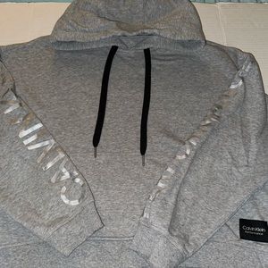 Calvin Klein crop hooded sweatshirt